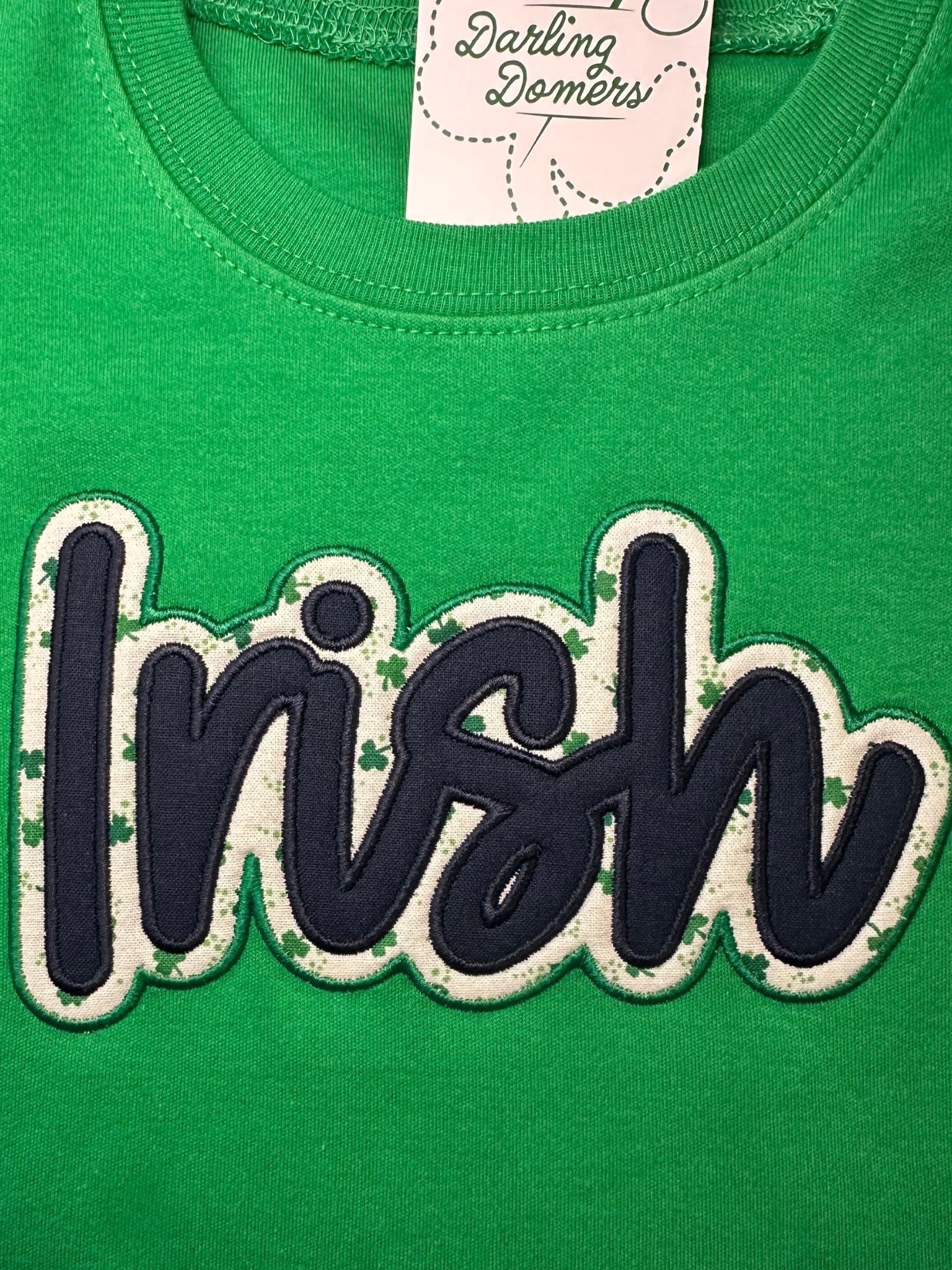 Irish Script Double Applique