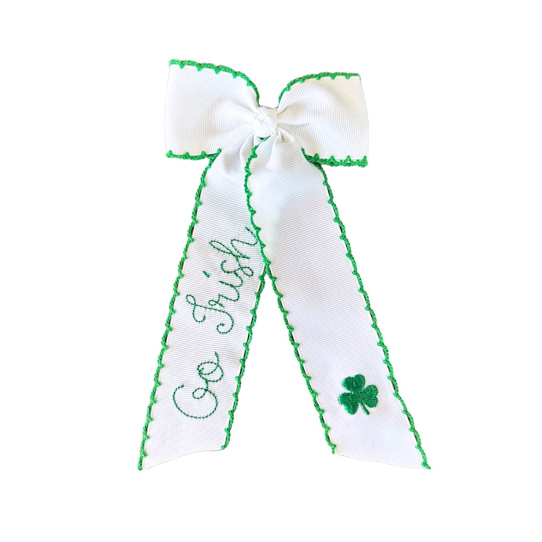 Go Irish Moonstitch Long Tail Bow