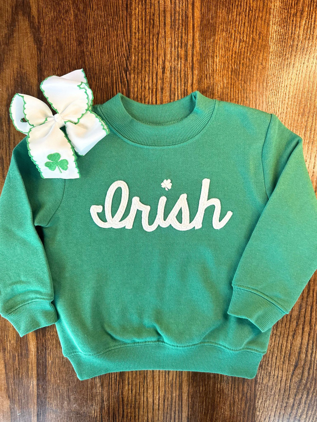 Kids Hand Embroidered Felt Applique Sweatshirt