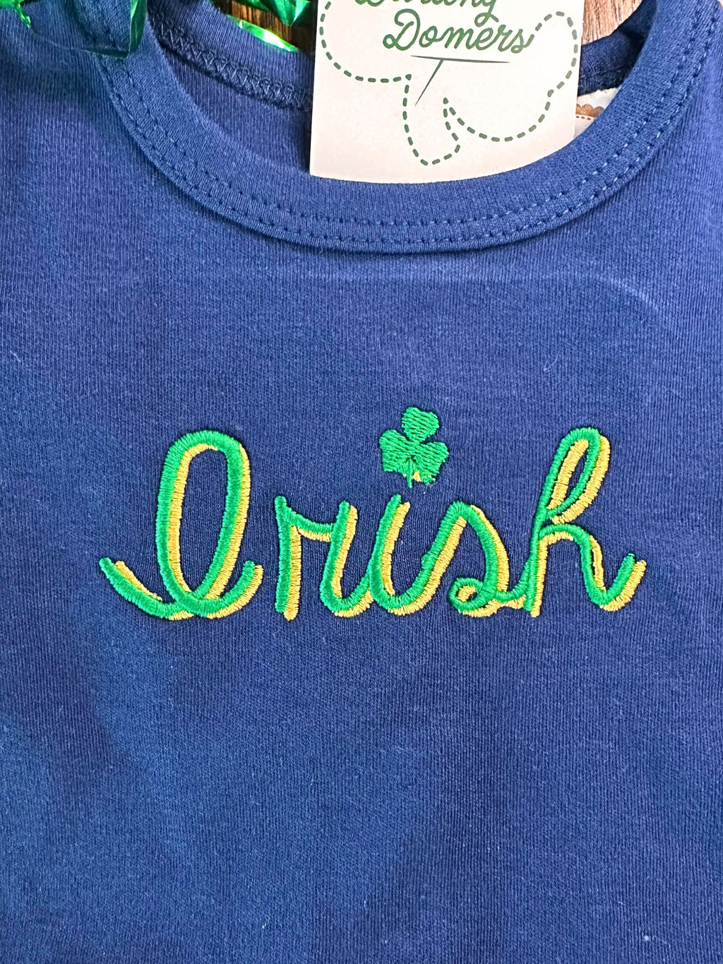 Irish Navy Shortsleeve Bodysuit