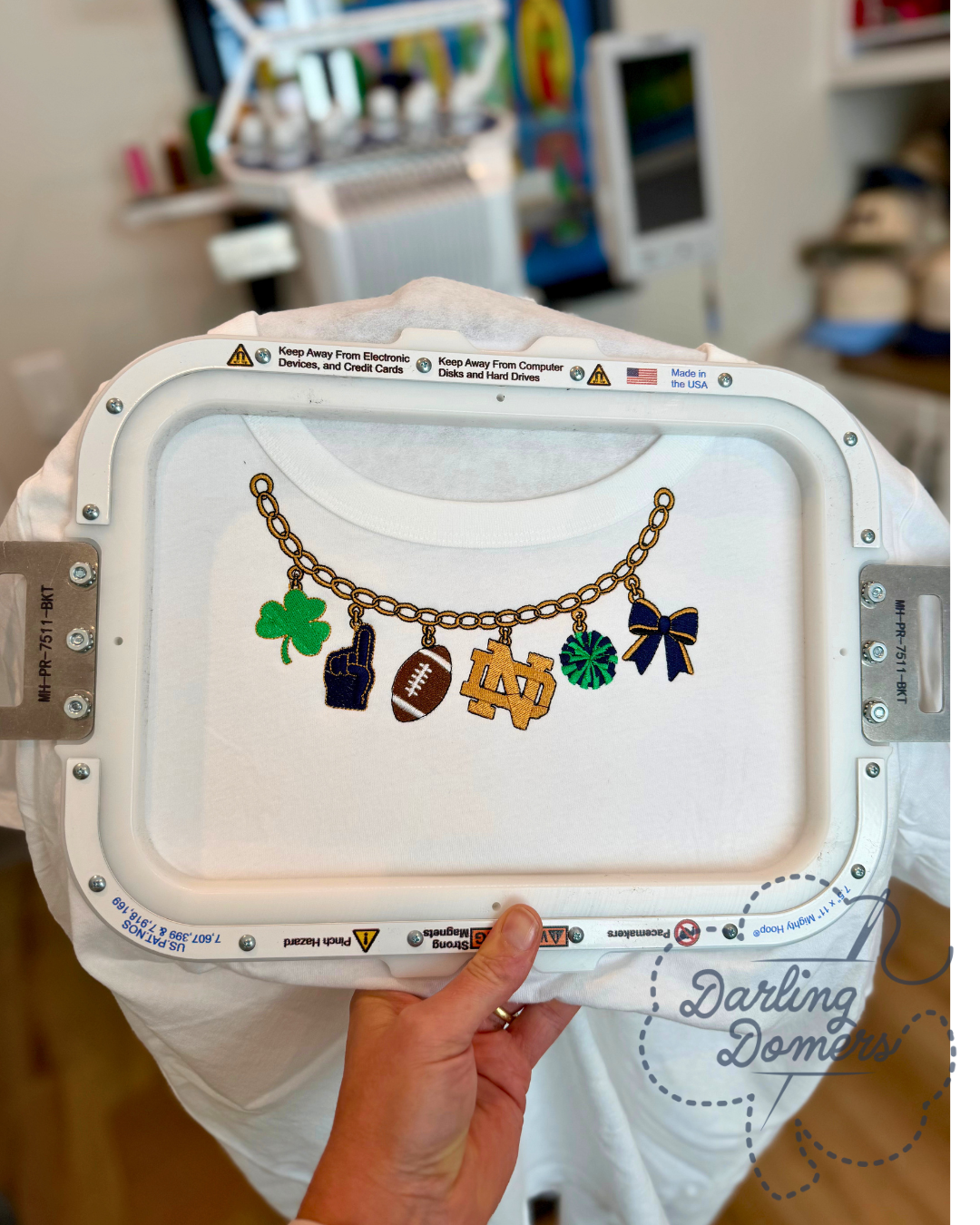 Embroidered Necklace TShirt