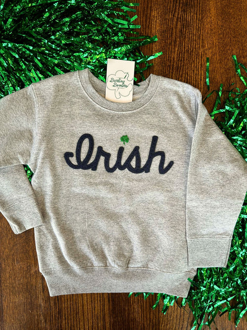 Adult Felt Applique Hand Embroidered Sweatshirt