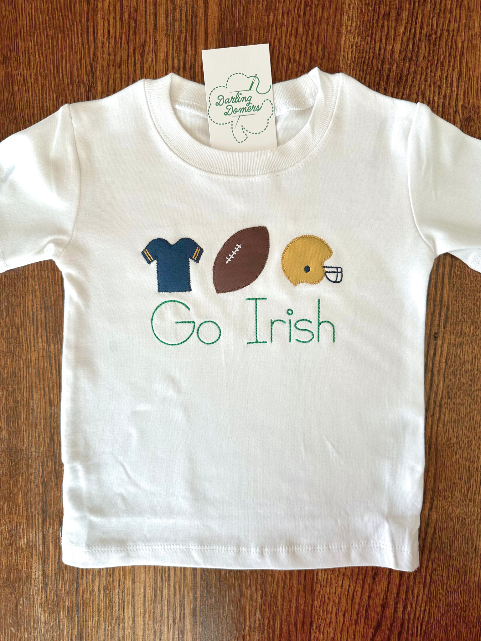 Football Trio Applique T-Shirt