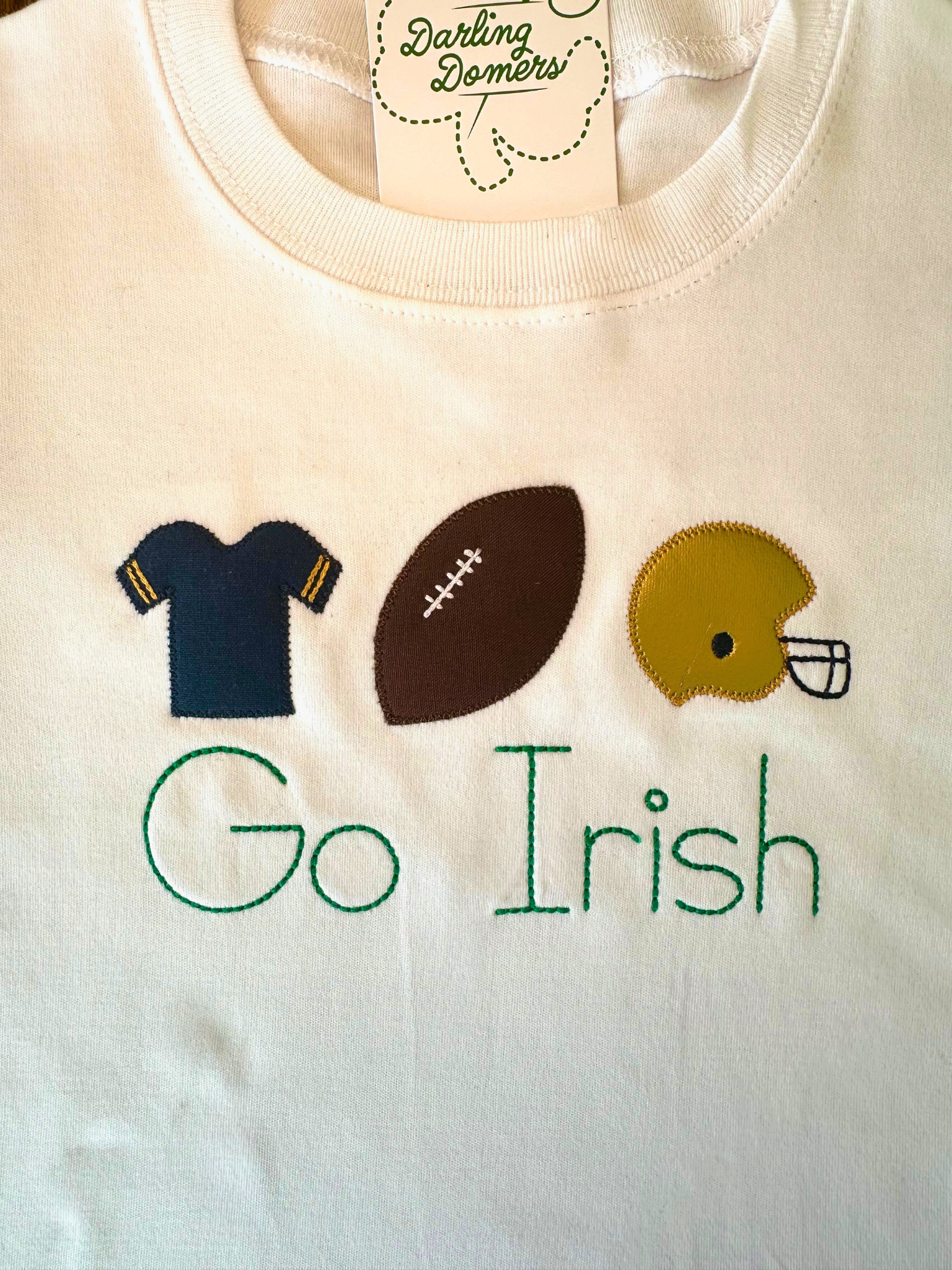 Football Trio Applique T-Shirt