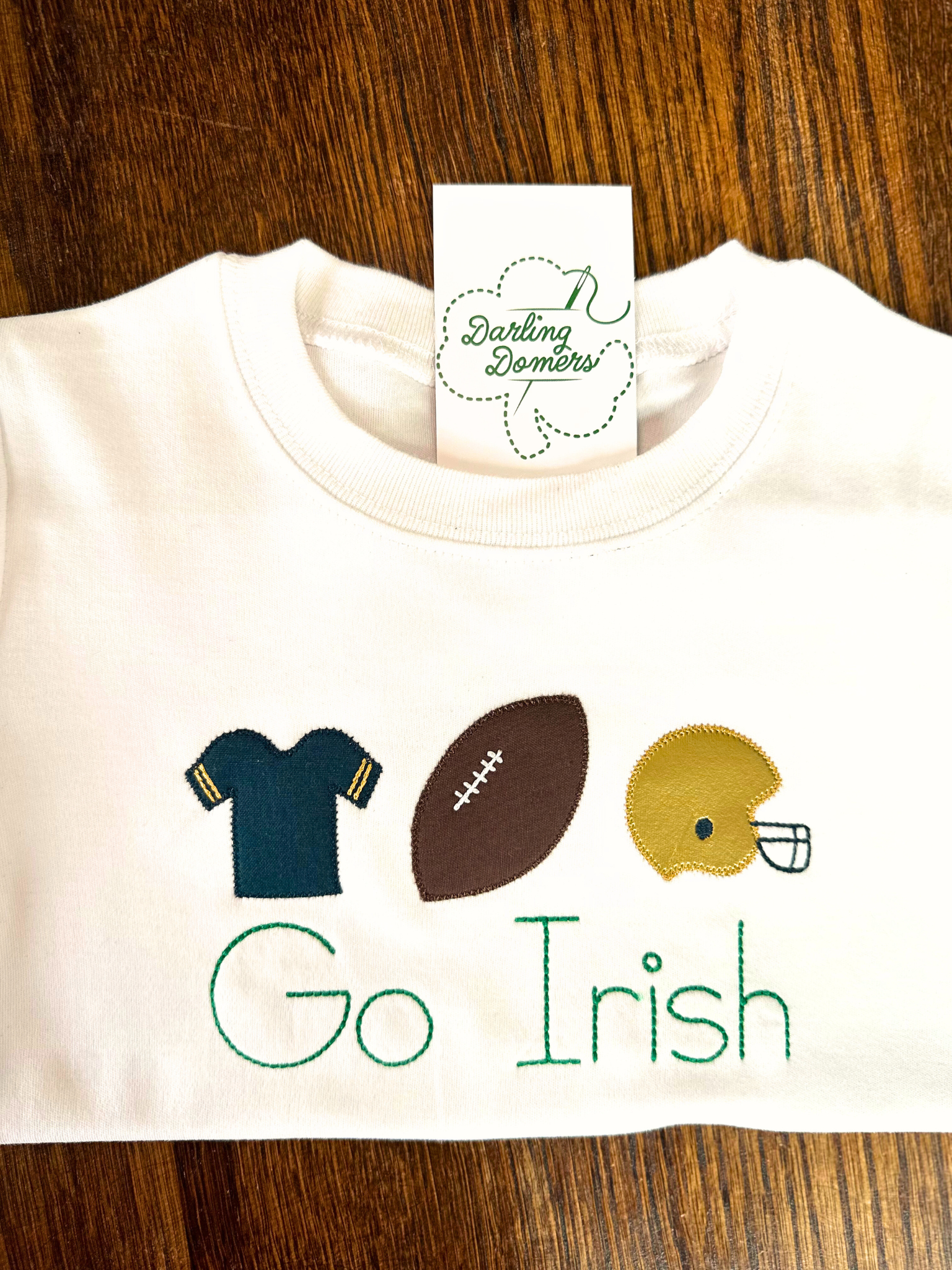 Football Trio Applique T-Shirt