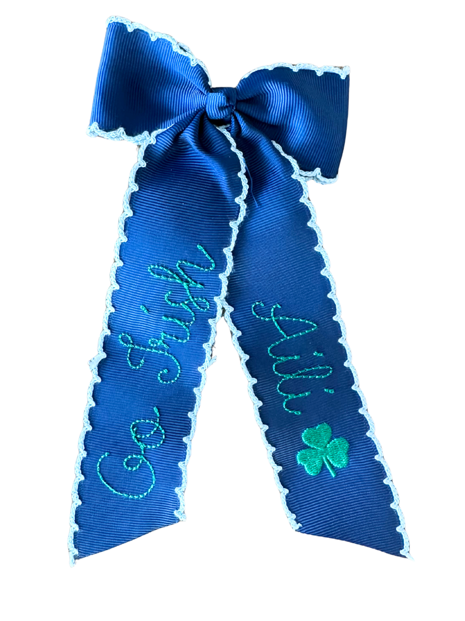 Go Irish Moonstitch Long Tail Bow