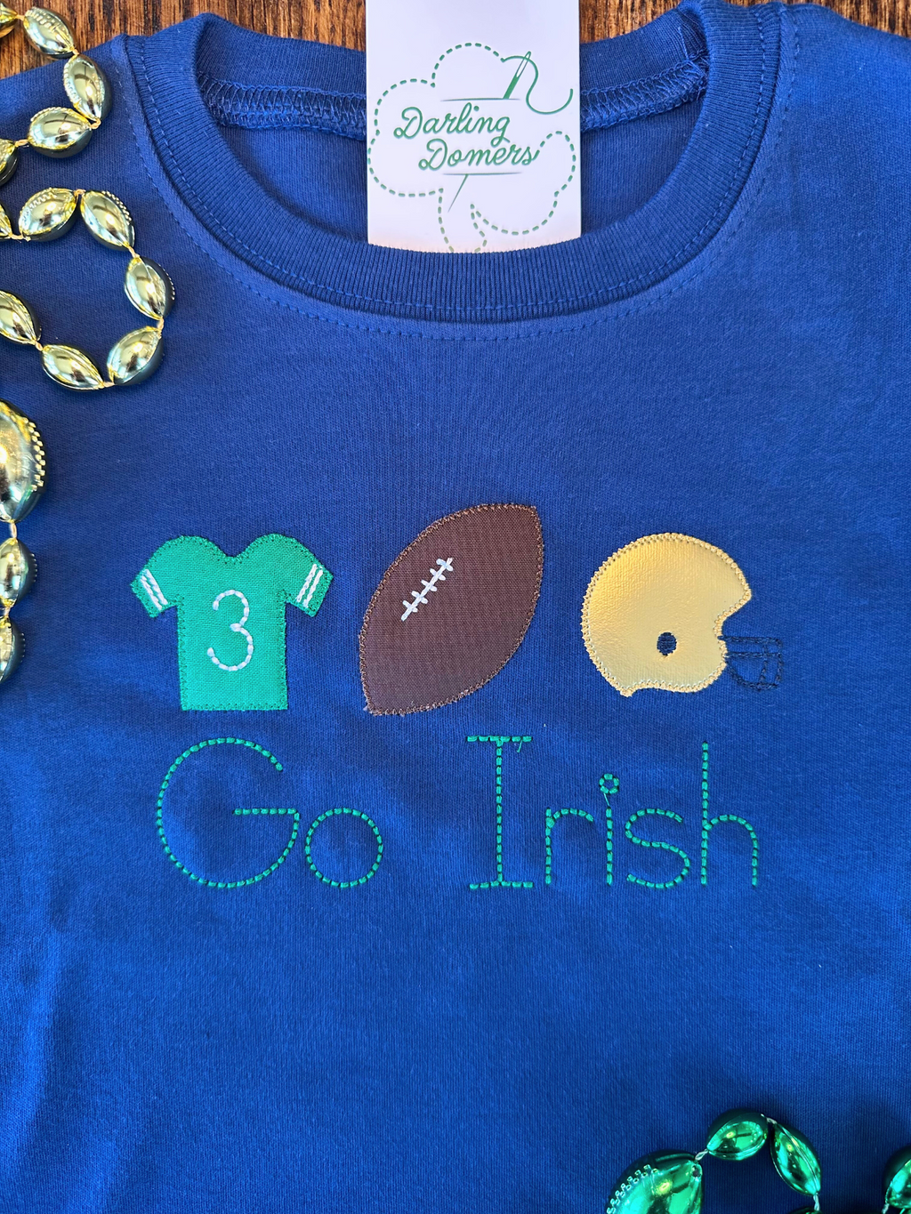 Football Trio Applique T-Shirt