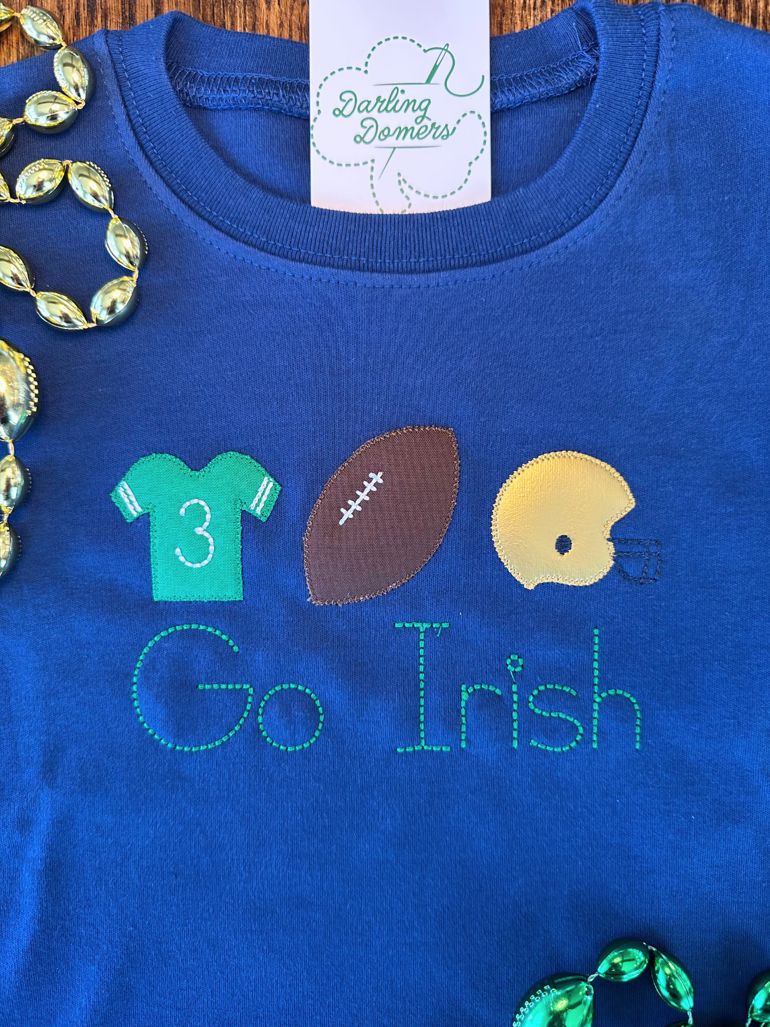 Football Trio Applique T-Shirt