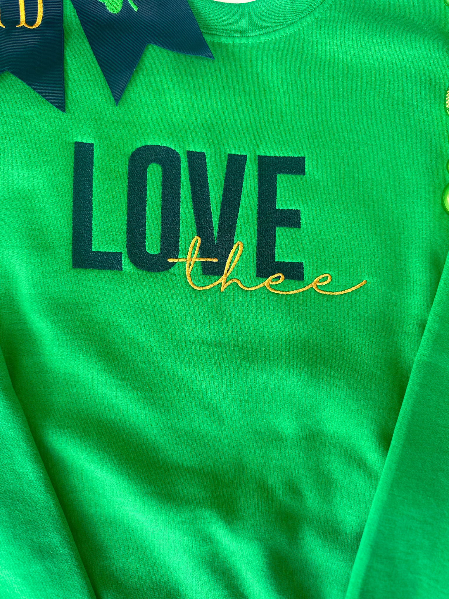 Love Thee Machine Embroidered Sweatshirt