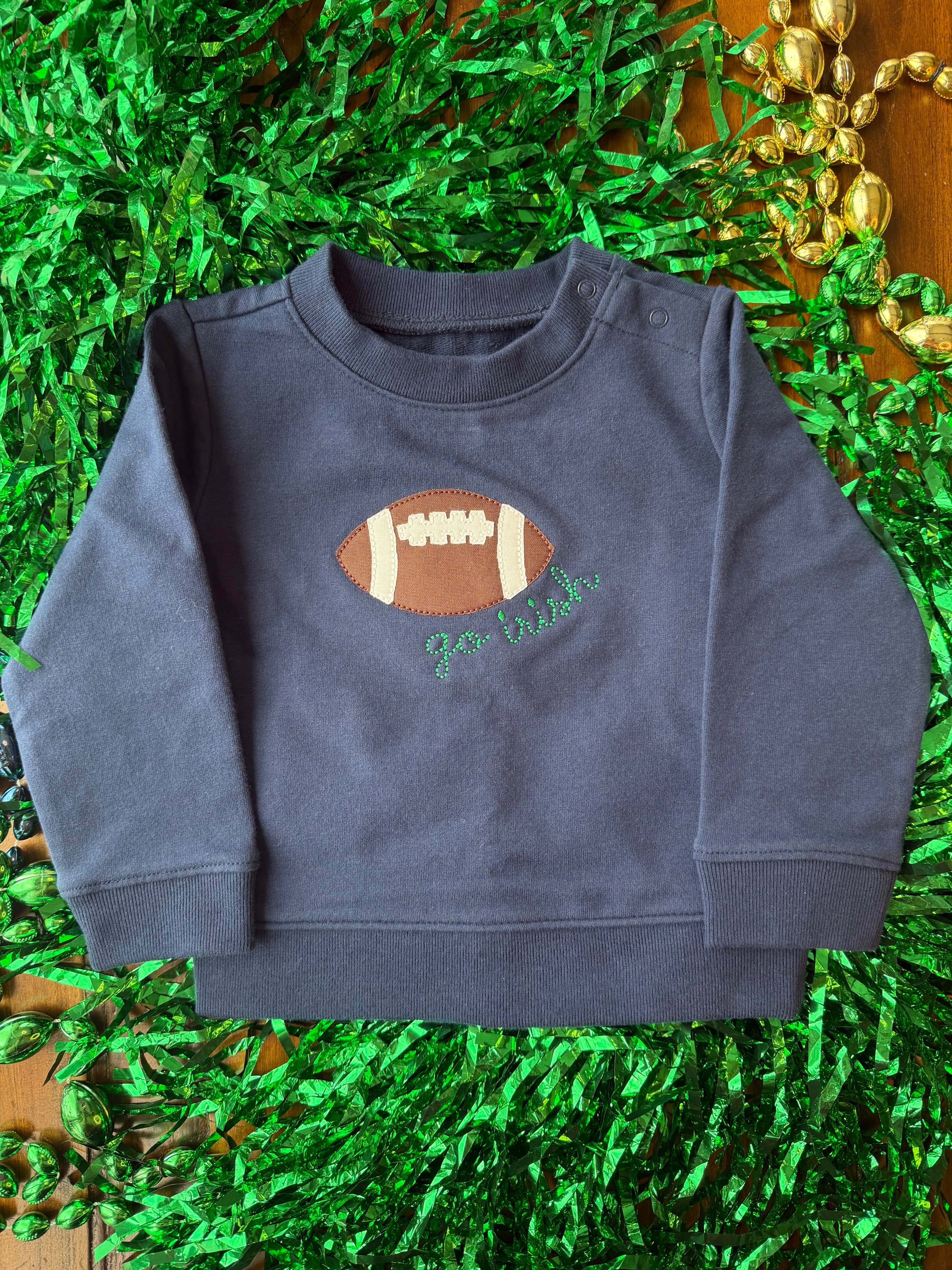 Football Applique Sweatshirt