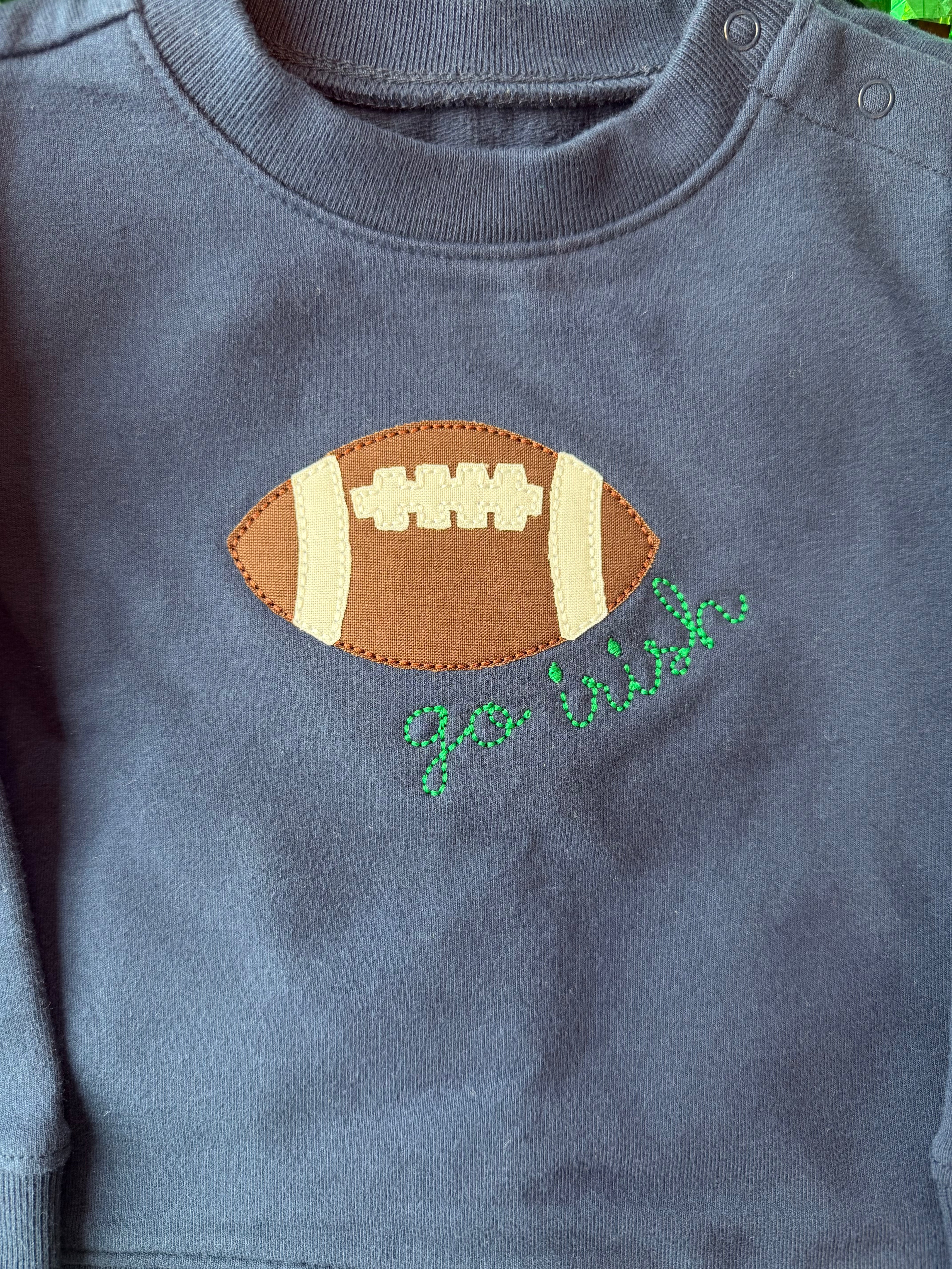 Football Applique Sweatshirt