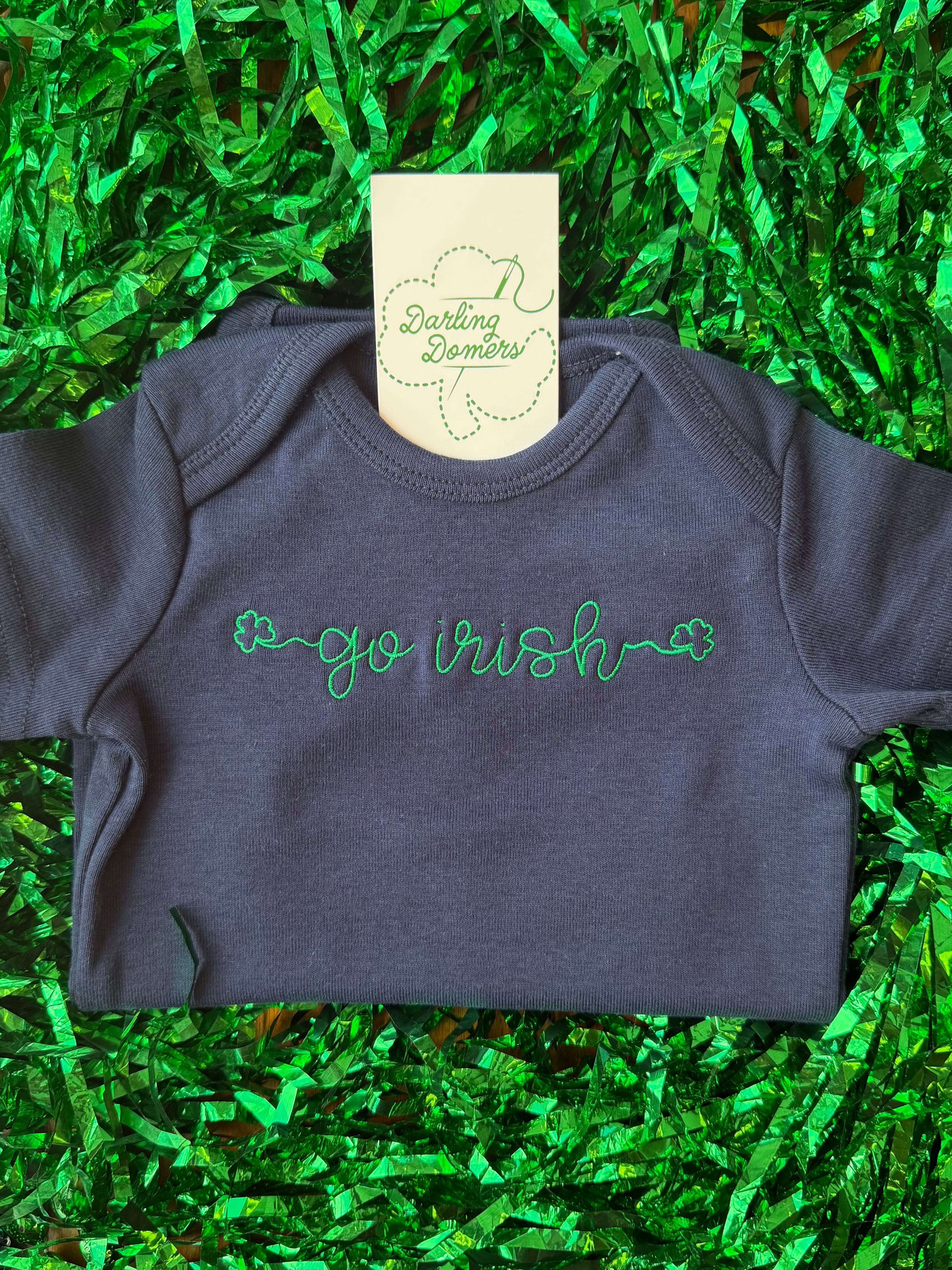 Irish Navy Shortsleeve Bodysuit