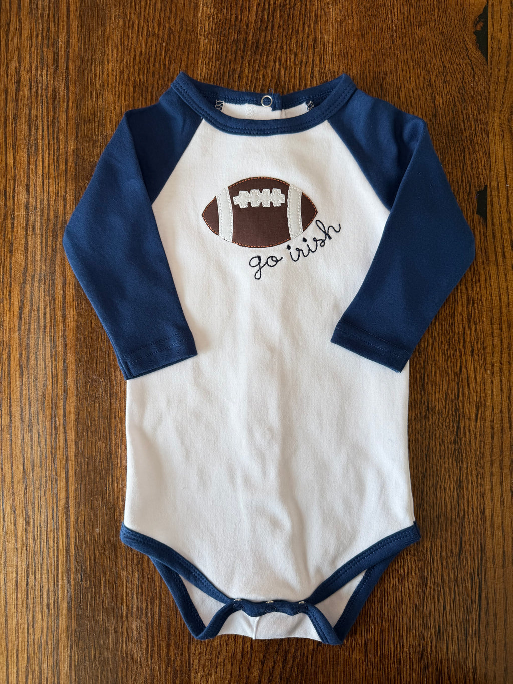 Felt Applique Raglan Longsleeve Bodysuit