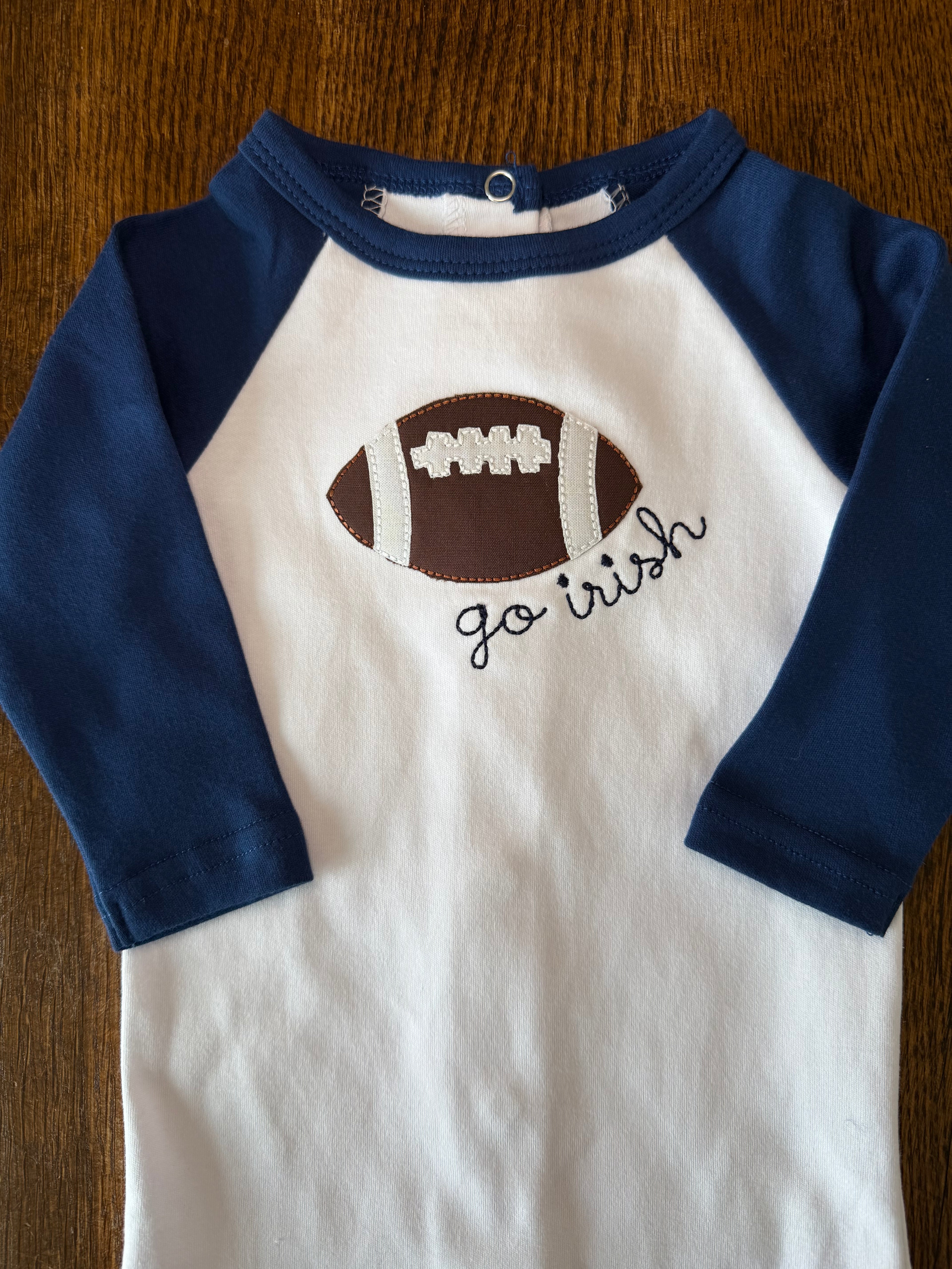 Felt Applique Raglan Longsleeve Bodysuit
